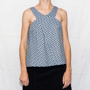 Geometric Cut out top Anthropologie US6
